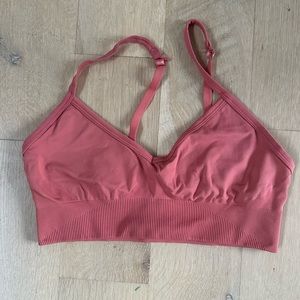 Lululemon ebb to street C/D sports bra rustic coral